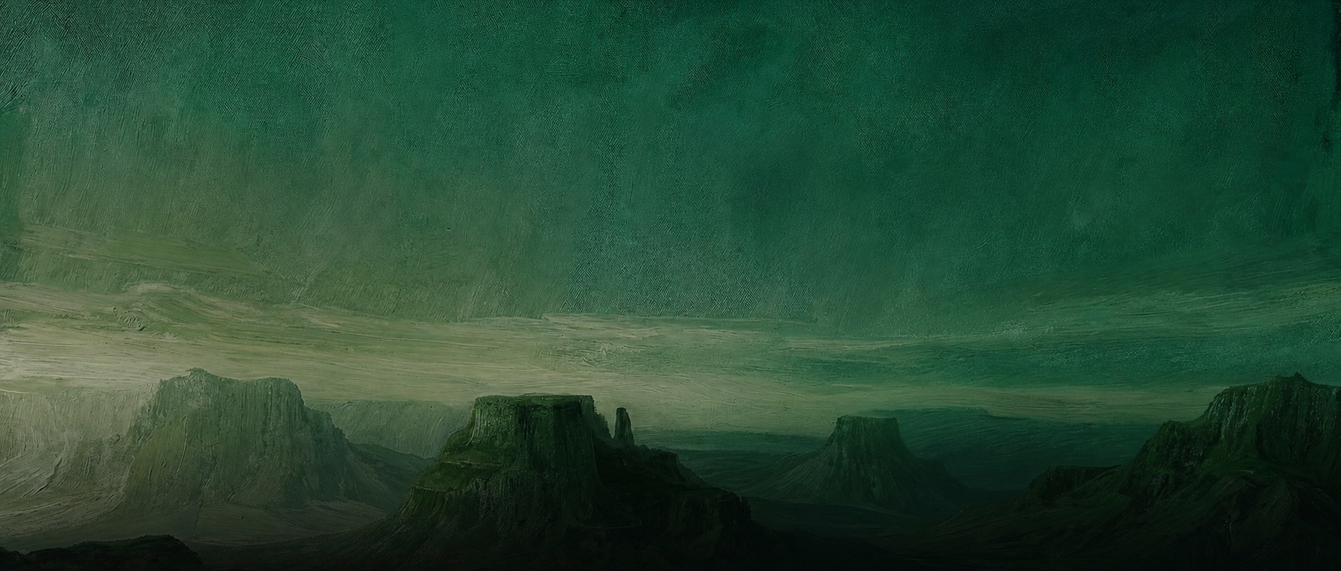 Paisagem abstrata que representa espaço e continuidade