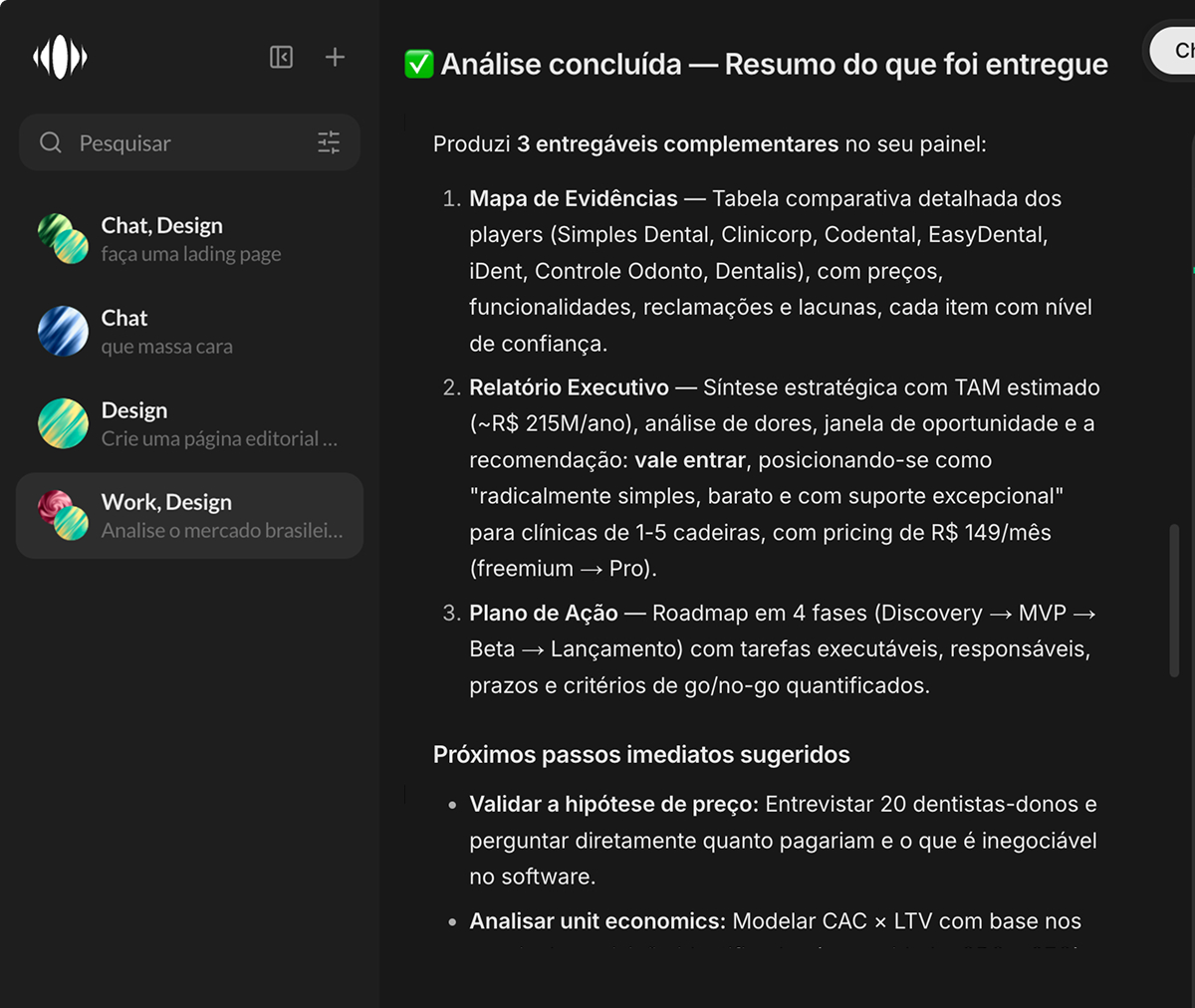 Conversa do Spaace reunindo a análise e os próximos passos do projeto